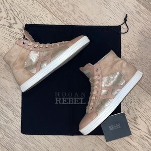 Hogan Rebel high top sneakers (size 38 women)